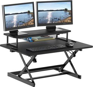 36-Inch Adjustable Stand-Up Desk Converter, Black