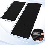 StepRite Anti-Fatigue Kitchen Mat Set: Cushioned Comfort for Home & Office (2-Pack, Black)