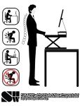 36-Inch Adjustable Stand-Up Desk Converter, Black