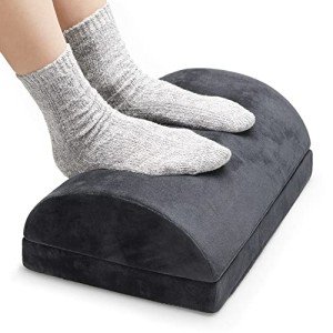 Sky Solutions Ergonomic Memory Foam Footrest: Adjustable Under Desk Comfort