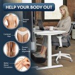 Sky Solutions Ergonomic Memory Foam Footrest: Adjustable Under Desk Comfort