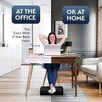 Sky Solutions Ergonomic Memory Foam Footrest: Adjustable Under Desk Comfort