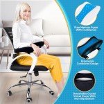 BEAUTRIP Ergonomic Armrest Pads- Office Chair Arm Rest Cover Pillow - Elbow Support Cushion for Computer, Gaming and Desk Chairs (Set of 2)