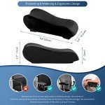 XIFUUXI Chair Armrest Pads, Widen & Thicken Ergonomic Chair Arm Pads with Memory Foam for Office Chairs, Gaming Chair - for Elbows and Forearms Pressure Relief (2 Pack)