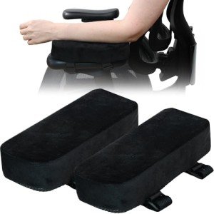 Ergo Office Arm Rest Cushion - Set of 2 Office Chair Arm Pads for Elbow Pain Relief - Computer Office Chair Arm Covers for Comfortable Desk Setup