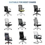 XIFUUXI Chair Armrest Pads, Widen & Thicken Ergonomic Chair Arm Pads with Memory Foam for Office Chairs, Gaming Chair - for Elbows and Forearms Pressure Relief (2 Pack)