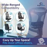 Ergo Office Arm Rest Cushion - Set of 2 Office Chair Arm Pads for Elbow Pain Relief - Computer Office Chair Arm Covers for Comfortable Desk Setup