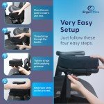 Ergo Office Arm Rest Cushion - Set of 2 Office Chair Arm Pads for Elbow Pain Relief - Computer Office Chair Arm Covers for Comfortable Desk Setup