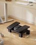 HUANUO Ergonomic Foot Rest - Adjustable Under Desk Massager with 20° Tilt for Office & Home