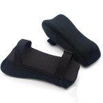 AAAini Ultimate Comfort Fleece Arm Pads - Relieve Sore Arms for Office, Gaming, and Study - Black Soft Cushion for Office Chair Armrests - Black