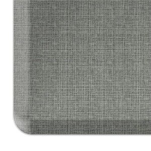 NewLife by GelPro Ergo-Foam Cushioned Anti-Fatigue Standing Kitchen Floor Mat, Padded Stain-Resistant, Waterproof, Non-Slip Comfort Padded Desk/Office Mat - 20" x 72", Patina Grey