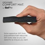 NewLife by GelPro Ergo-Foam Cushioned Anti-Fatigue Standing Kitchen Floor Mat, Padded Stain-Resistant, Waterproof, Non-Slip Comfort Padded Desk/Office Mat - 20" x 72", Patina Grey