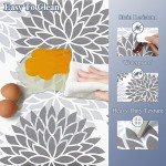 HEBE Anti Fatigue Kitchen Rug Sets 2 Piece Non Slip Kitchen Mats for Floor Cushioned Kitchen Rugs and Mats Waterproof Comfort Standing Mat Runner for Kitchen,Home Office,Sink,Laundry