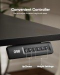 Marsail Electric Standing Desk, 55x24 Inch Adjustable Height Sit Stand up Desk for Home Office Furniture Computer Desk with 3 Memory Presets, Headphone Hook