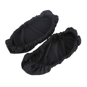 1 Pair Knitted Elastic Fabric Chair Armrest Covers Office Wheelchair Arm Rest Pad Elbows Forearms Pressure Relief slipcover (Black)
