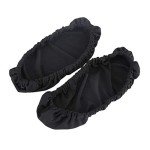 1 Pair Knitted Elastic Fabric Chair Armrest Covers Office Wheelchair Arm Rest Pad Elbows Forearms Pressure Relief slipcover (Black)