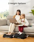ErGear Foot Rest for Under Desk at Work with 2 Height Options, Under Desk Footrest with Ergonomic Memory Foam, Desk Foot Stool with Washable Cover for Body Pressure Points Balance,at Home, Office