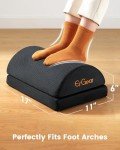 ErGear Foot Rest for Under Desk at Work with 2 Height Options, Under Desk Footrest with Ergonomic Memory Foam, Desk Foot Stool with Washable Cover for Body Pressure Points Balance,at Home, Office