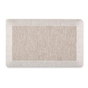 Martha Stewart Mira Modern Heathered Anti-Fatigue Air-Infused Kitchen Mat, Coffee Brown, 19.6"x32"