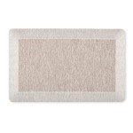 Martha Stewart Mira Modern Heathered Anti-Fatigue Air-Infused Kitchen Mat, Coffee Brown, 19.6"x32"