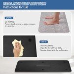 Ergohead Ergonomic Anti-Fatigue Kitchen Mat | 7/8" Thick, Non-Slip, Waterproof | 17.3" x 39" Light Gray