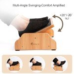 StrongTek Adjustable Rocking Foot Rest | Ergonomic Under Desk Stool for Office & Home