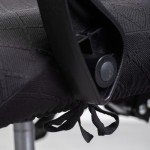 Melaluxe Universal Stretch Office Chair Cover (Large) - Black Desk Chair Slipcover with Armrest Covers
