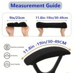 BAIDATONG Office Chair Armrest Covers,Chair Armrest Cover Universal Fit for Office Chair,Desk Chair, Gaming Chair (Black, 2Pcs/Set (10-13) x (2-4) x 1.9 inches)
