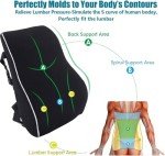 Memory Foam Lumbar Support Pillow for Any Chair