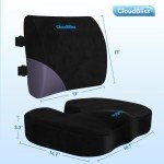 CloudBliss Memory Foam Seat Cushion for Comfort