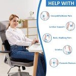 Comfortable Memory Foam Seat Cushion & Lumbar Pillow