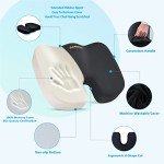 Comfortable Memory Foam Seat Cushion & Lumbar Pillow