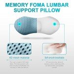 Memory Foam Lumbar Support Pillow for Pain Relief