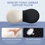 Ergonomic Memory Foam Lumbar Support Pillow