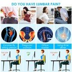 Ergonomic Lumbar Support Pillow for Office Chairs