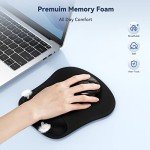 TECKNET Ergonomic Mouse Pads with Wrist Support