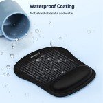 TECKNET Ergonomic Mouse Pads with Wrist Support
