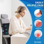 Memory Foam Lumbar Support Pillow for Office Chairs