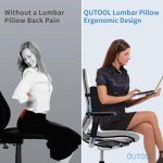Memory Foam Lumbar Support Pillow for Office Chairs
