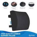 Memory Foam Lumbar Support Pillow for Office Chairs