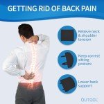 Memory Foam Lumbar Support Pillow for Office Chairs
