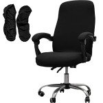 Melaluxe Universal Stretch Office Chair Cover Set