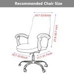 Melaluxe Universal Stretch Office Chair Cover Set
