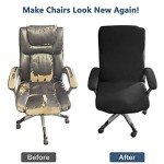 Melaluxe Universal Stretch Office Chair Cover Set