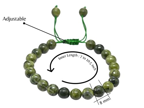 Adjustable Green Jade Healing Bracelet for Everyone