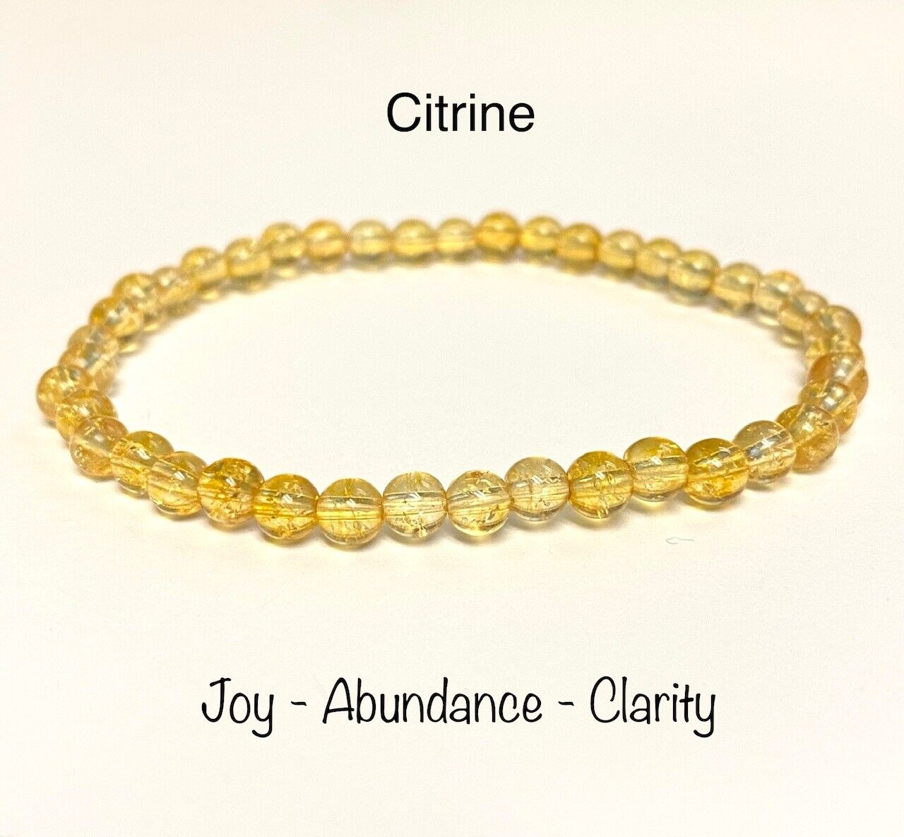 Healing Gemstone Stretch Bracelet - 4mm Stackable