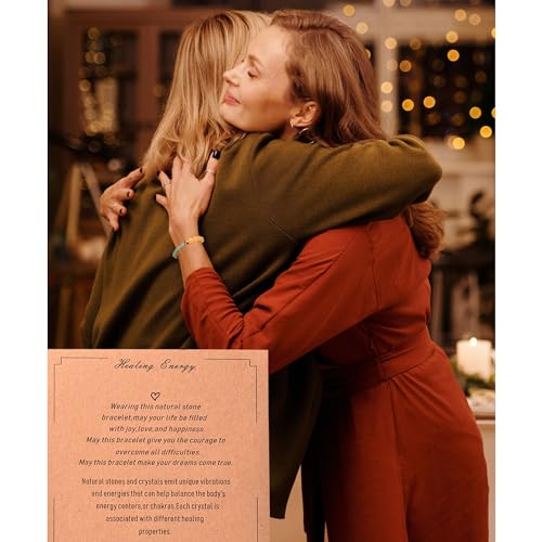 Healing Crystal Bracelet with Natural Stones for Abundance