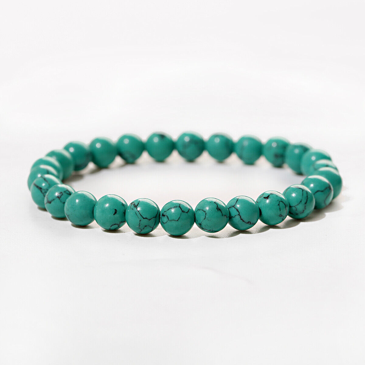 Lake Blue 8MM Gemstone Bracelet for Healing