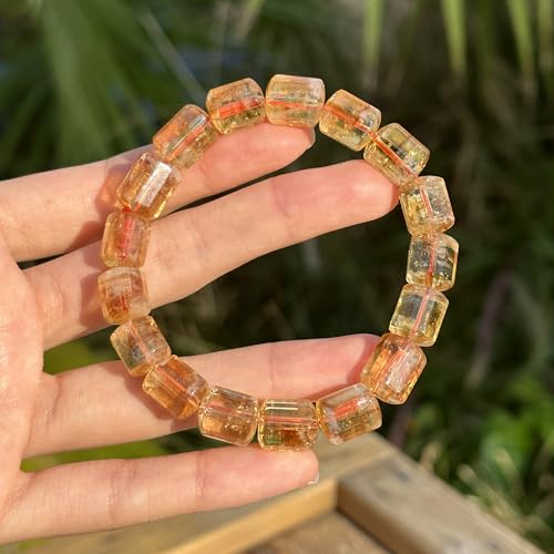 Handmade Citrine Crystal Stretch Bracelet for Healing