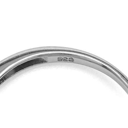 Blue Sapphire Octagon Sterling Silver Solitaire Ring